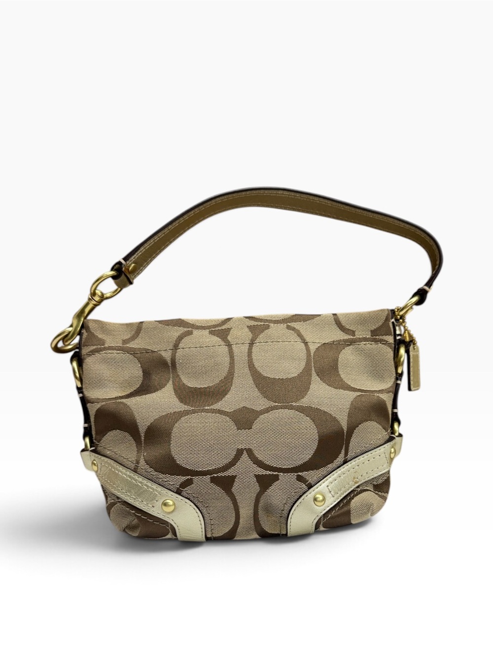 Vintage Coach Top Handle Mini Carly Demi Pouch.